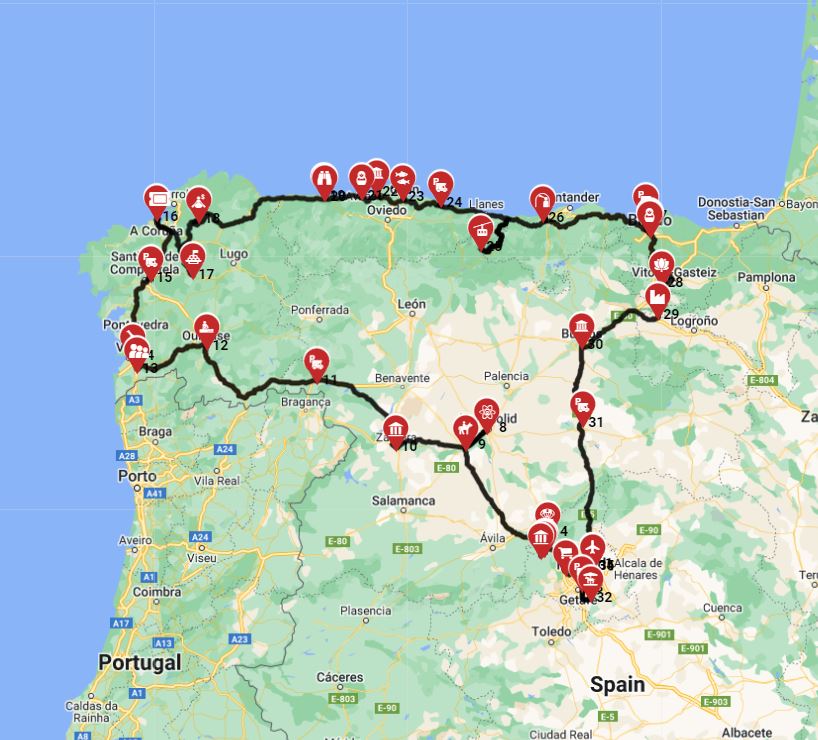 Madrid Roundrip - Basque Country and north west